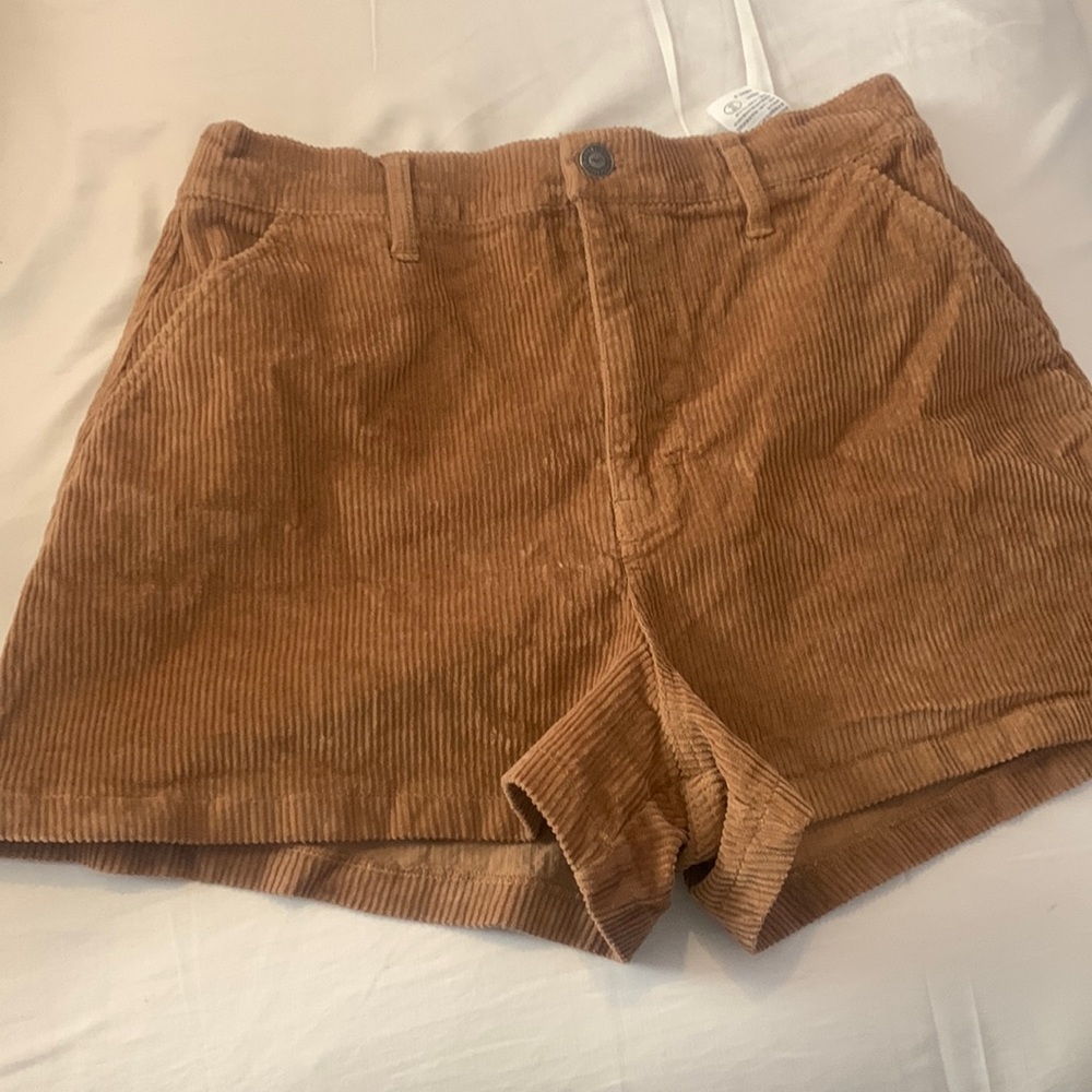 Brown Corduroy Shorts